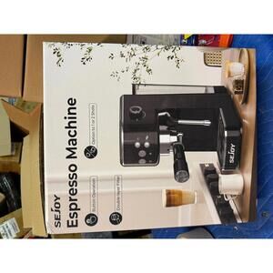 SEJOY Espresso Machine with Milk Frother and Detachable Water Tank NIB